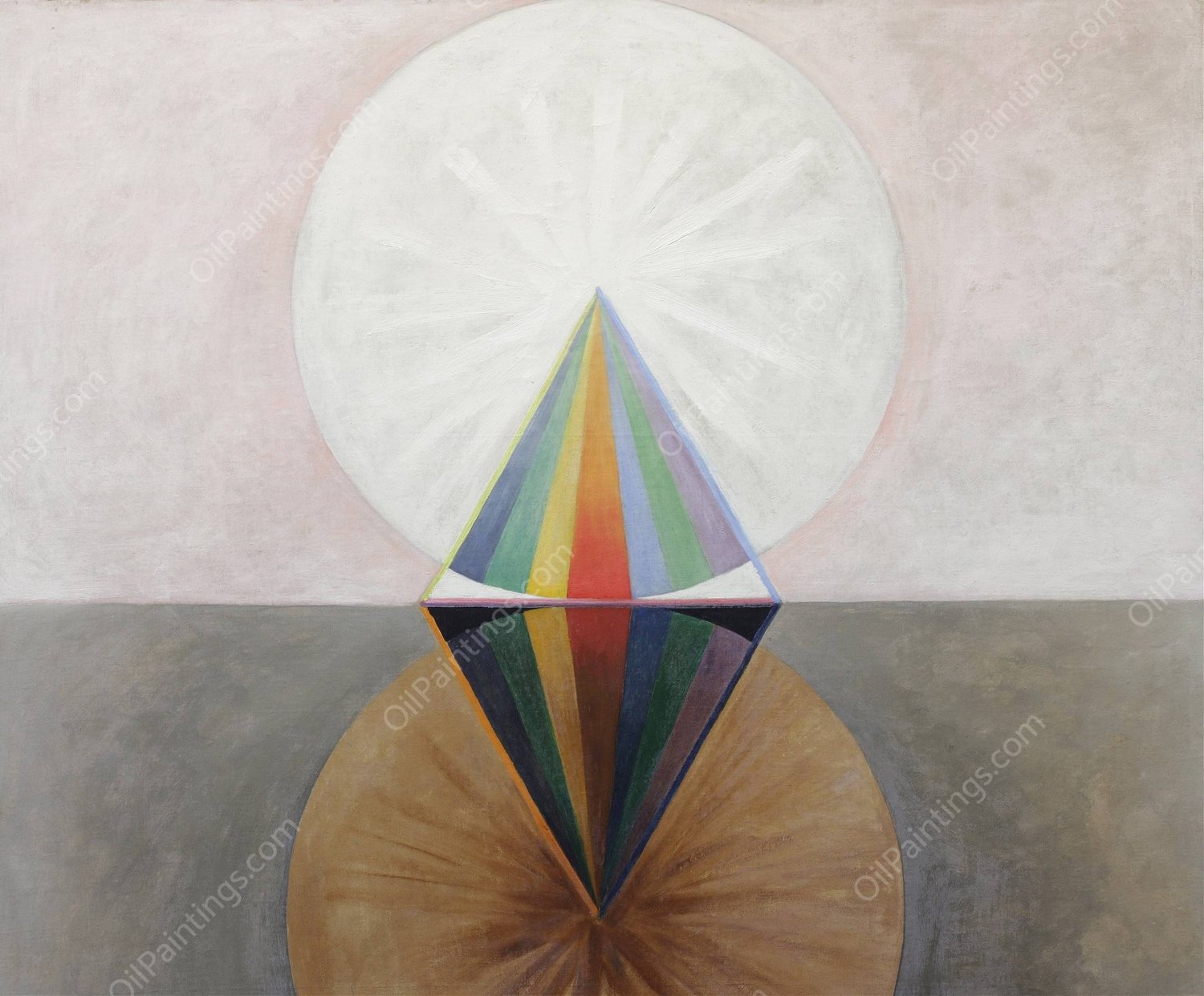 Group IX,SUW No. 12, The Swan No. 12  by Hilma Af Klint - Hand-Painted Oil Painting Reproduction