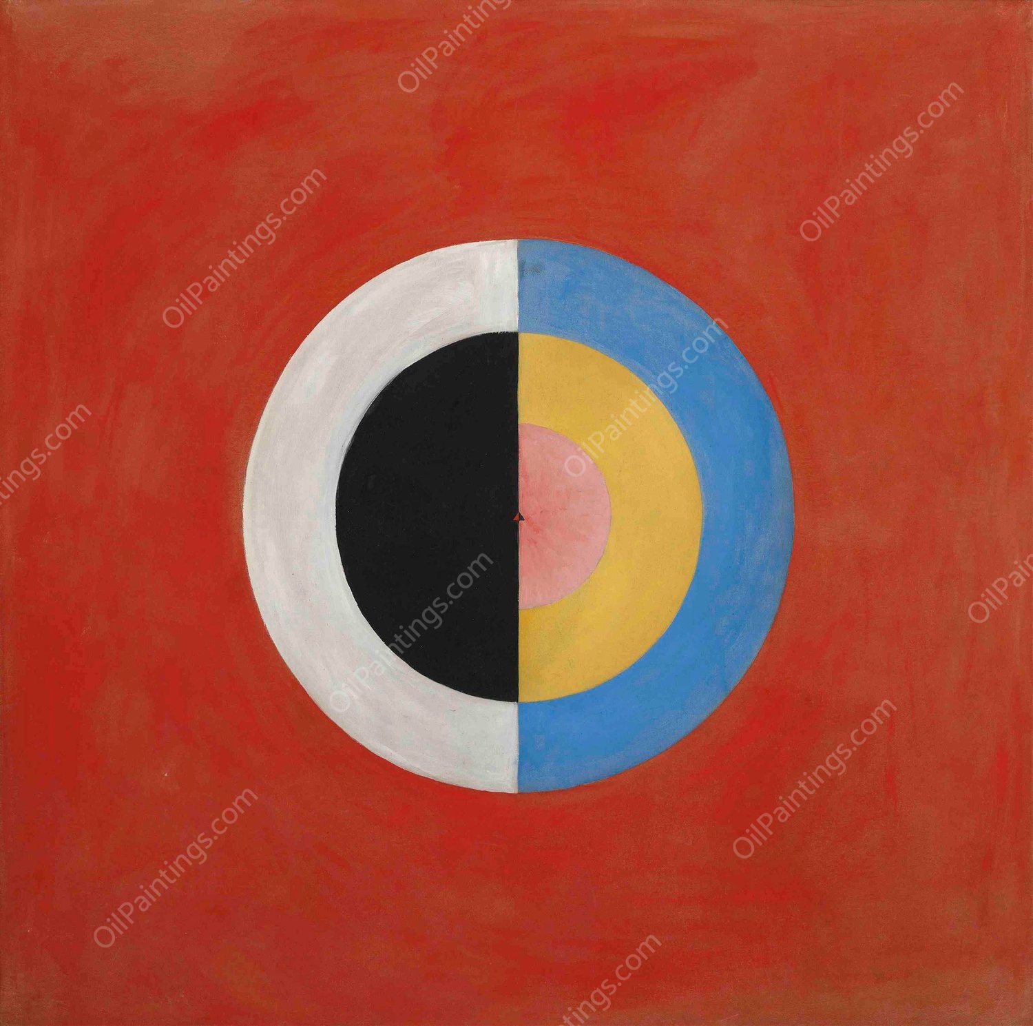 Group IX,SUW, No. 17. The Swan, No. 17  by Hilma Af Klint - Hand-Painted Oil Painting Reproduction