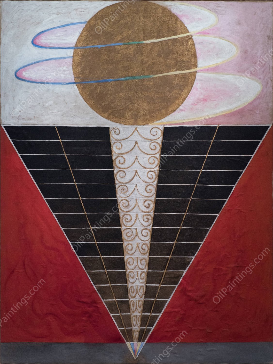 Group X, No. 2, Altarpiece  by Hilma Af Klint - Hand-Painted Oil Painting Reproduction