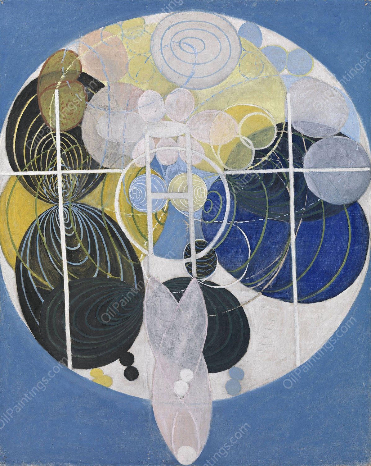 The Large Figure Paintings, No. 5 Group 3  by Hilma Af Klint - Hand-Painted Oil Painting Reproduction