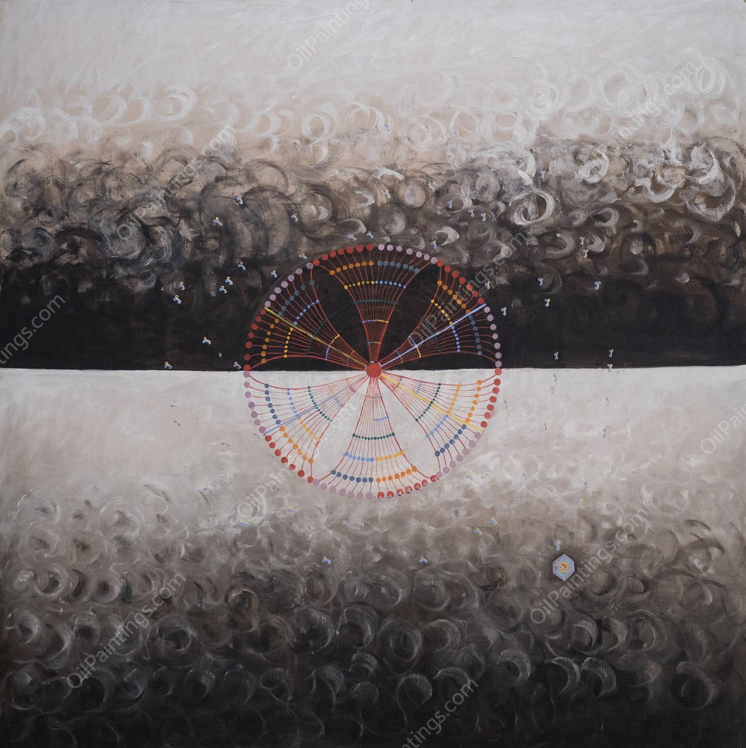 The Swan, No. 10, Group IX-SUW  by Hilma Af Klint - Hand-Painted Oil Painting Reproduction