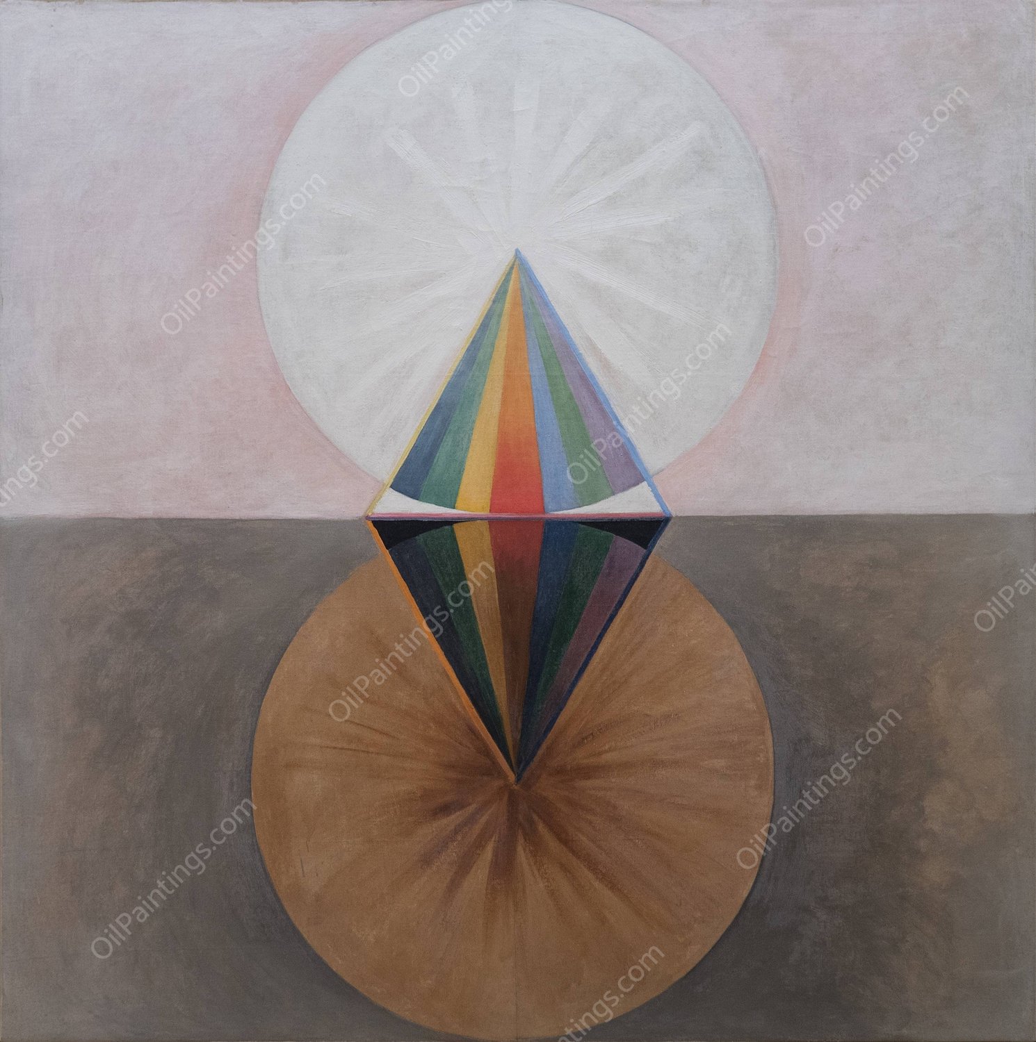 The Swan, No. 12, Group IX-SUW  by Hilma Af Klint - Hand-Painted Oil Painting Reproduction