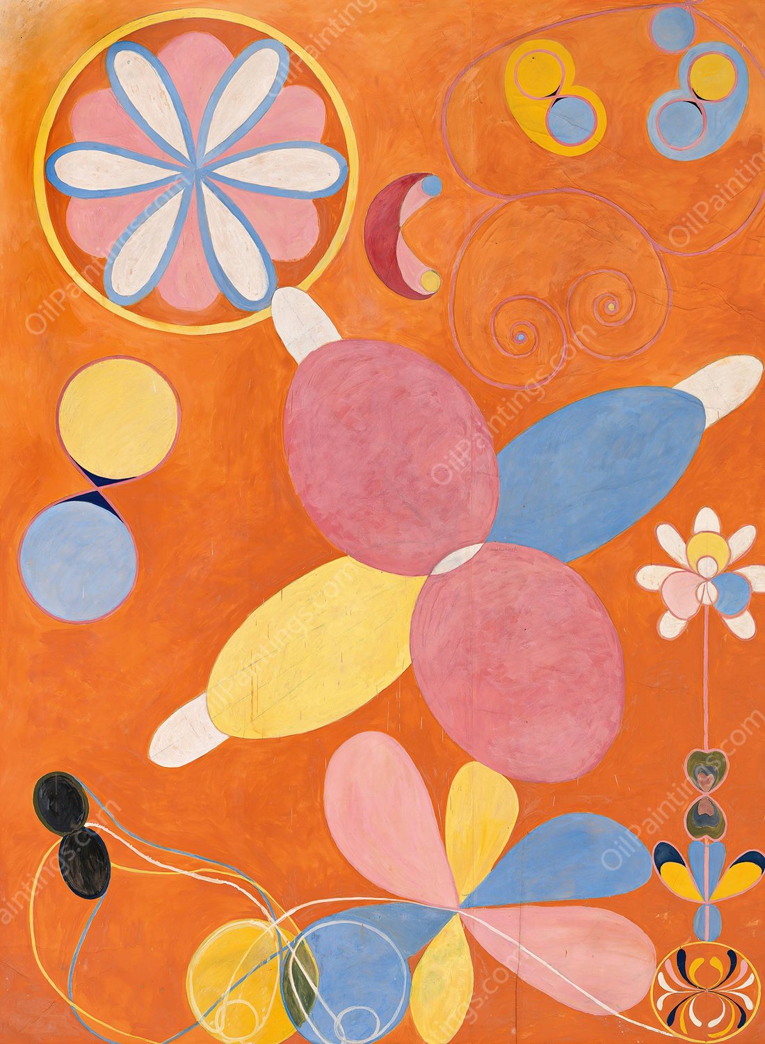 The Ten Largest, No. 4, Youth  by Hilma Af Klint - Hand-Painted Oil Painting Reproduction