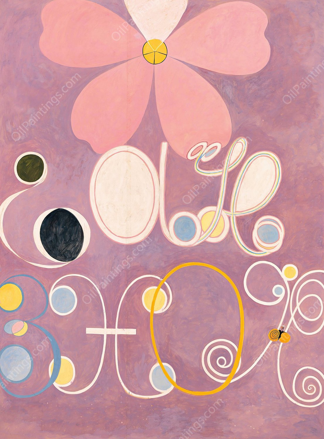The Ten Largest, No. 5, Adulthood  by Hilma Af Klint - Hand-Painted Oil Painting Reproduction