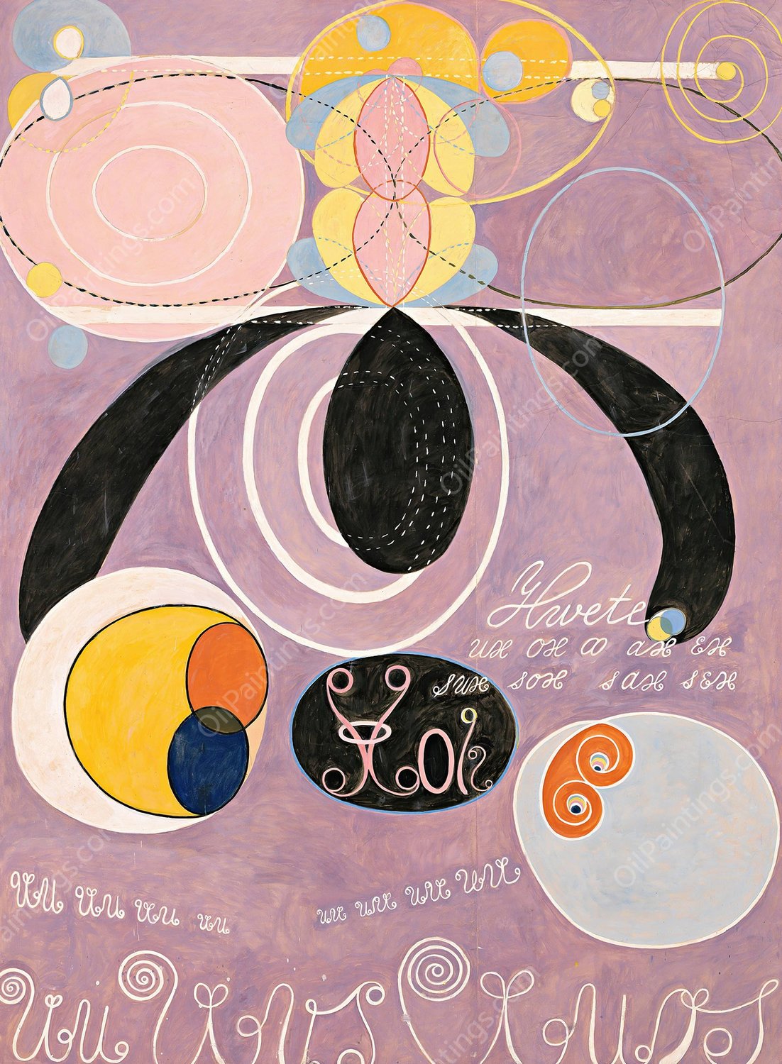 The Ten Largest, No. 6  by Hilma Af Klint - Hand-Painted Oil Painting Reproduction