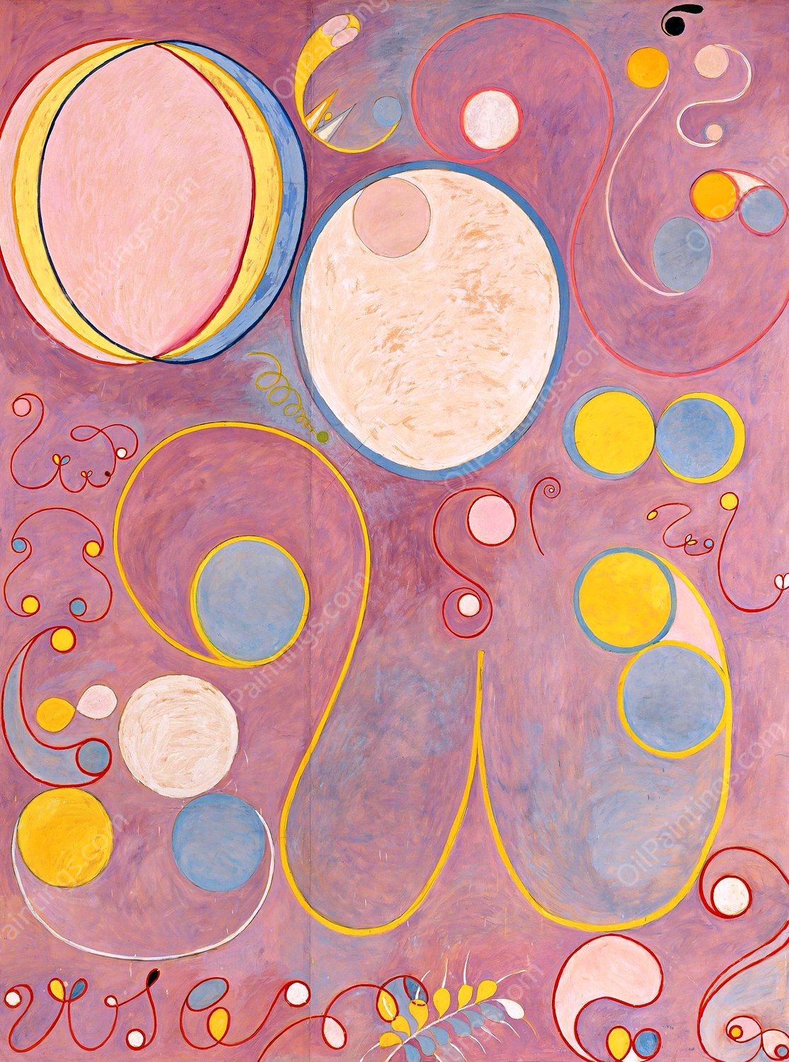 The Ten Largest, No. 8, Adulthood  by Hilma Af Klint - Hand-Painted Oil Painting Reproduction