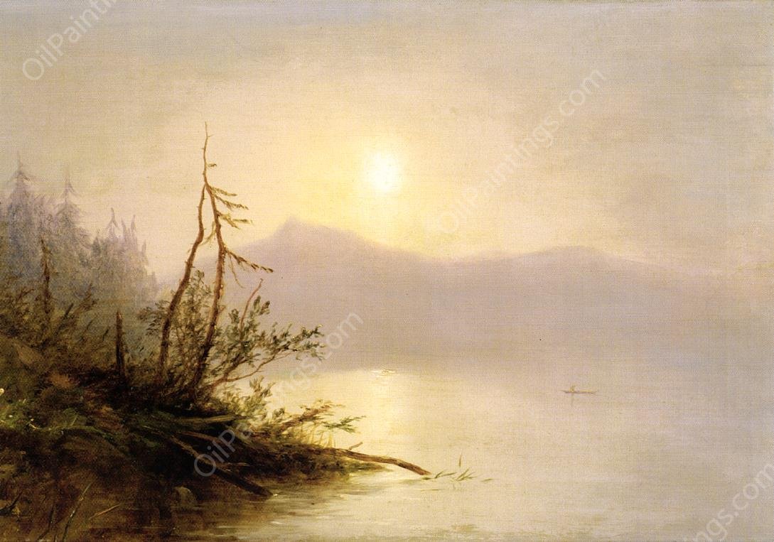 Morning on Lake George by Homer Dodge Martin - Hand-Painted Oil Painting Reproduction