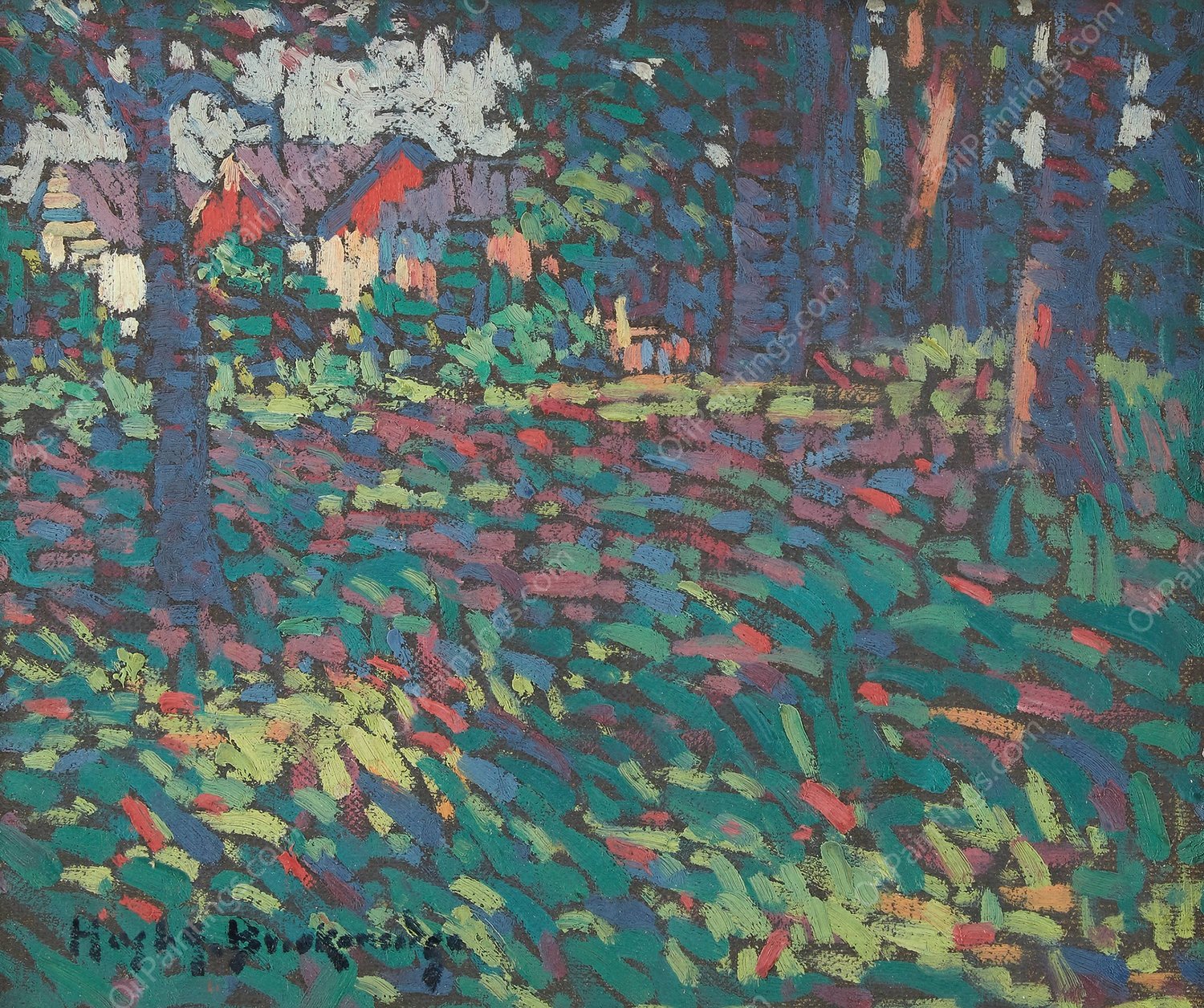 Summer Landscape  by Hugh Henry Breckenridge - Hand-Painted Oil Painting Reproduction