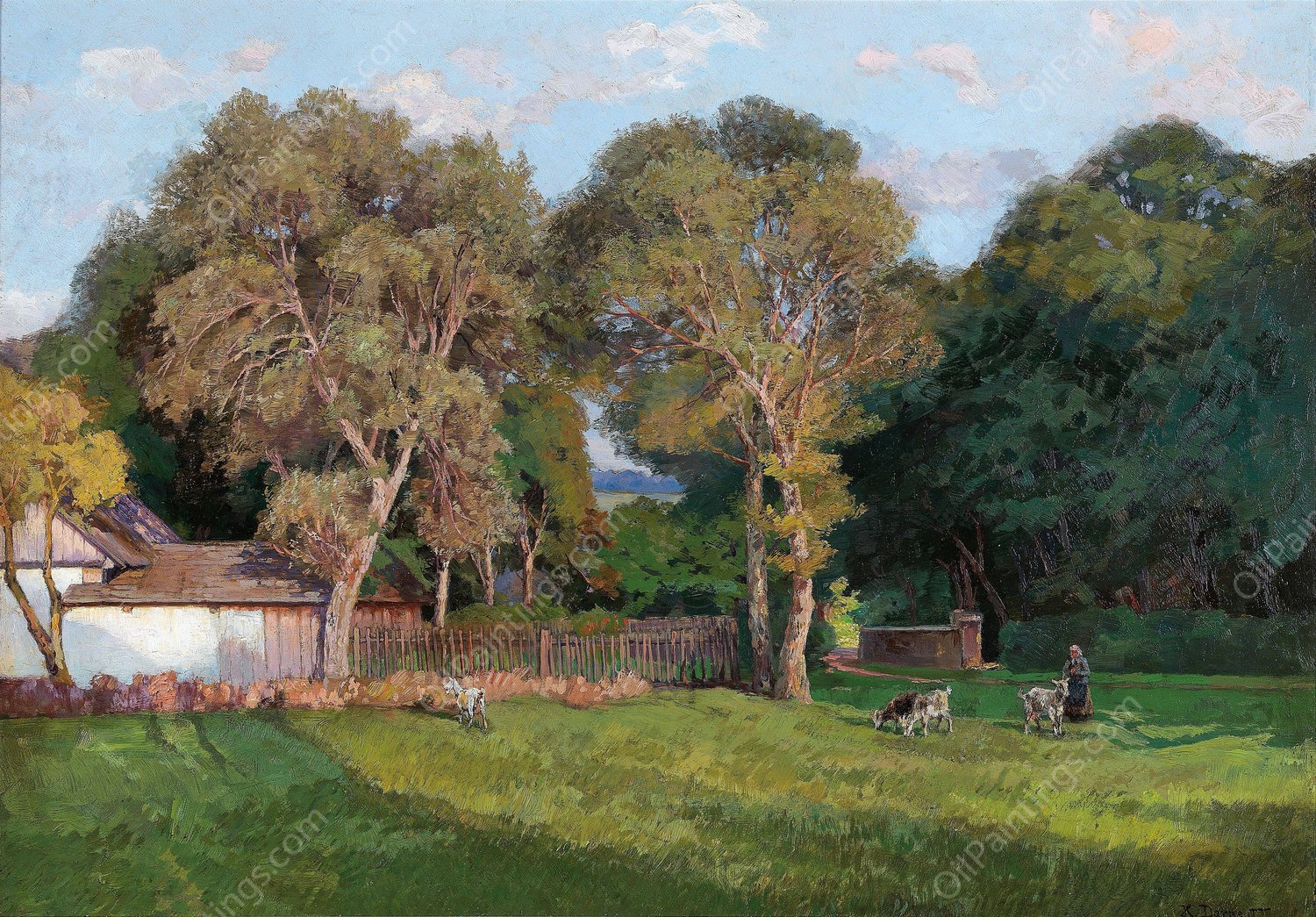 Aus dem Wienerwald by Hugo Darnaut - Hand-Painted Oil Painting Reproduction