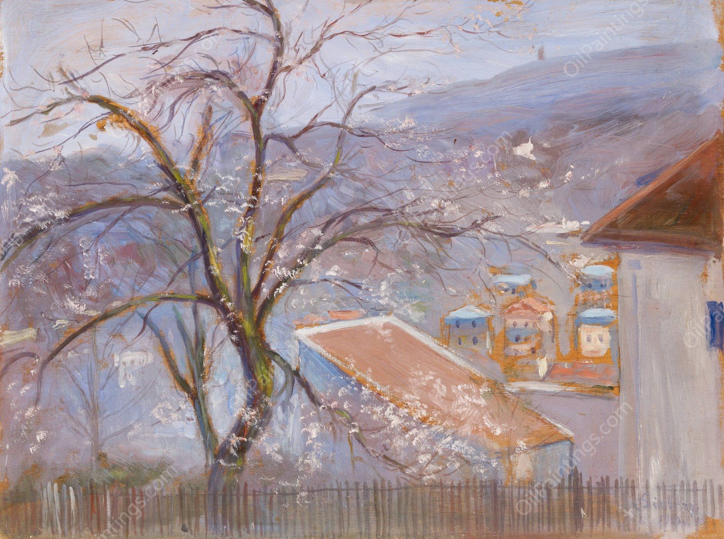 Pariisin Laidoilta  by Hugo Simberg - Hand-Painted Oil Painting Reproduction