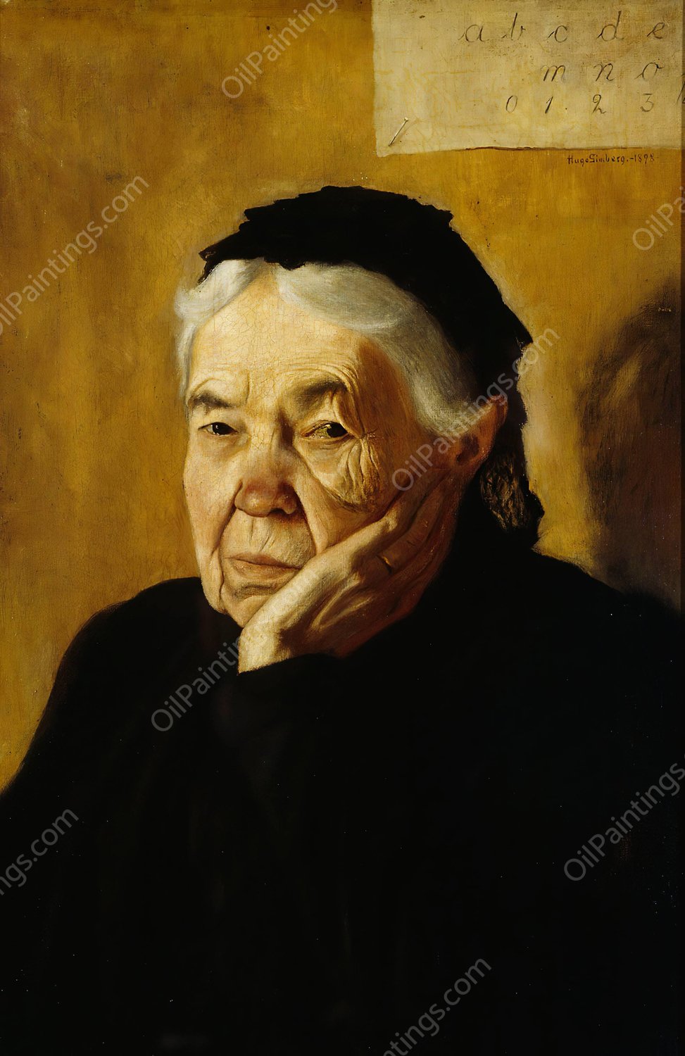 The Artist's Aunt  by Hugo Simberg - Hand-Painted Oil Painting Reproduction