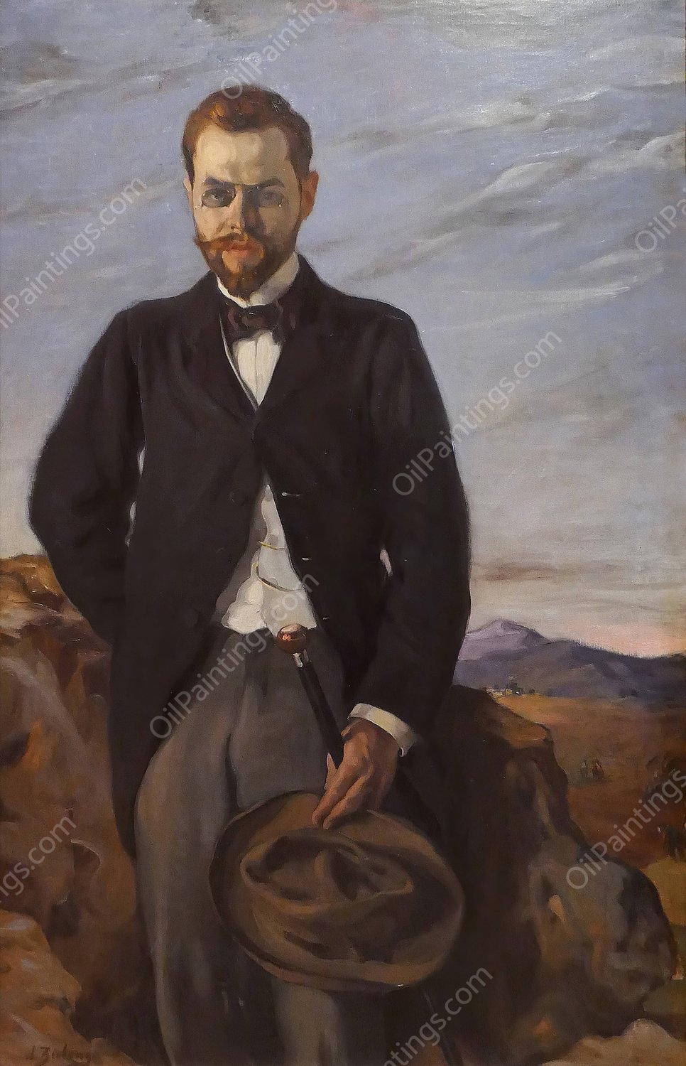 Portrait of Ivan Shchukin by Ignacio Zuloaga - Hand-Painted Oil Painting Reproduction