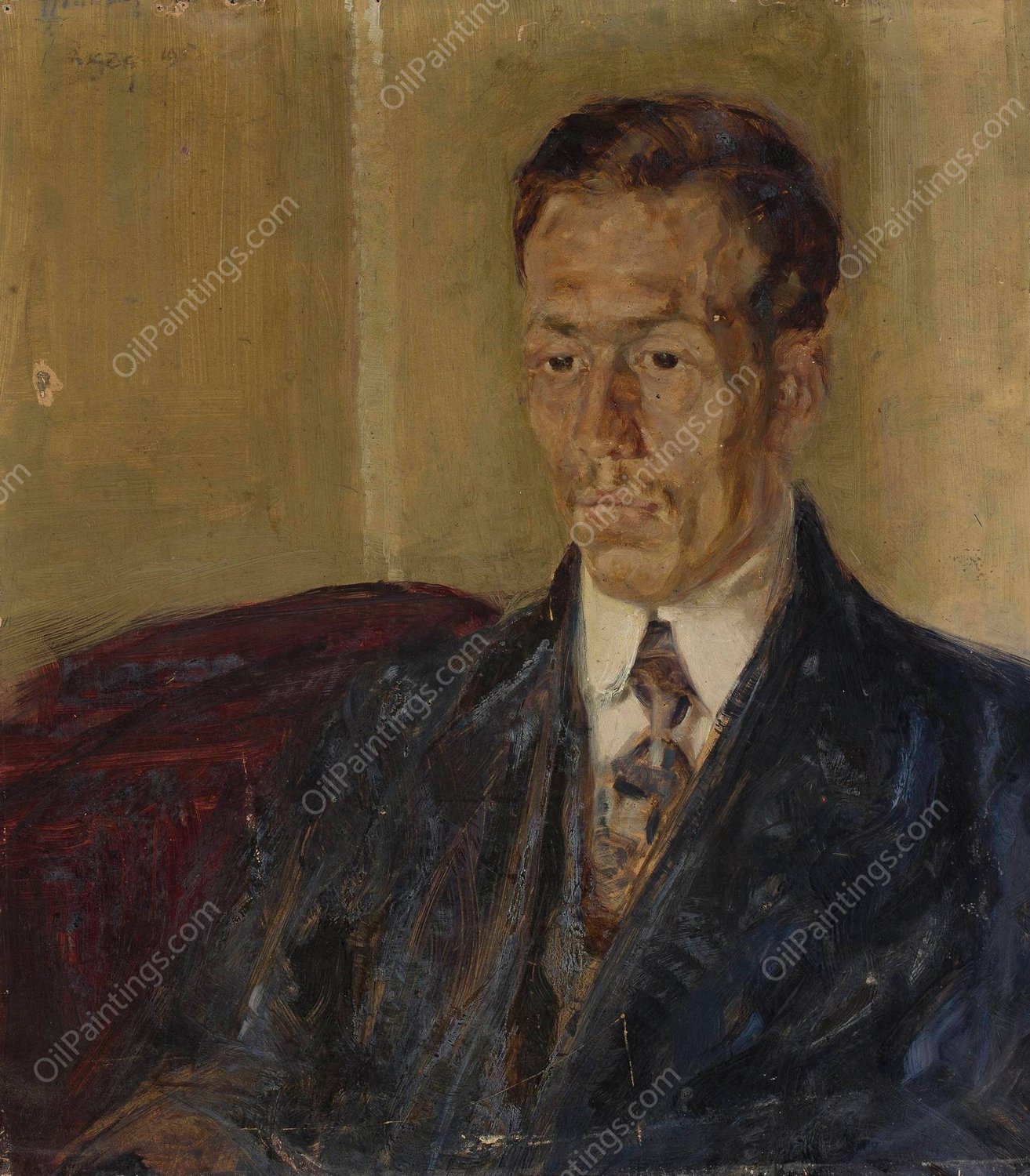 Portrait of a man  by Ignacy Pinkas - Hand-Painted Oil Painting Reproduction