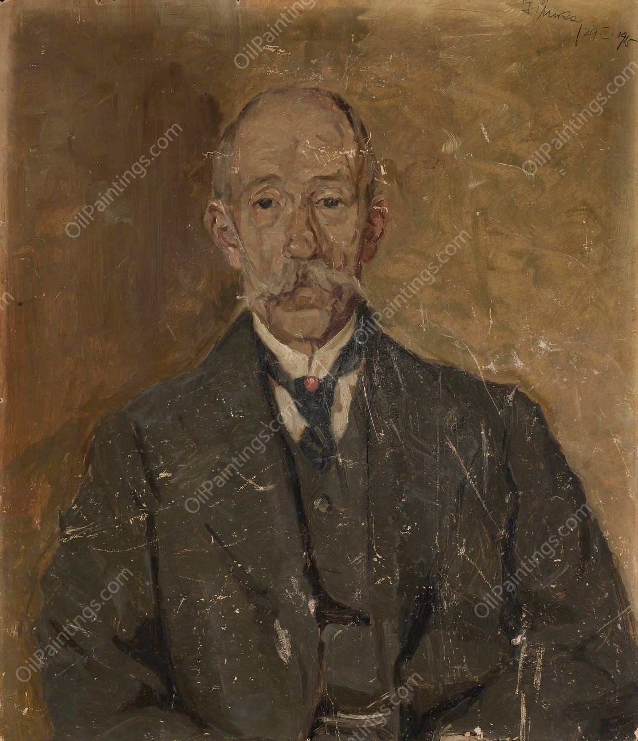 Portrait of an old man  by Ignacy Pinkas - Hand-Painted Oil Painting Reproduction