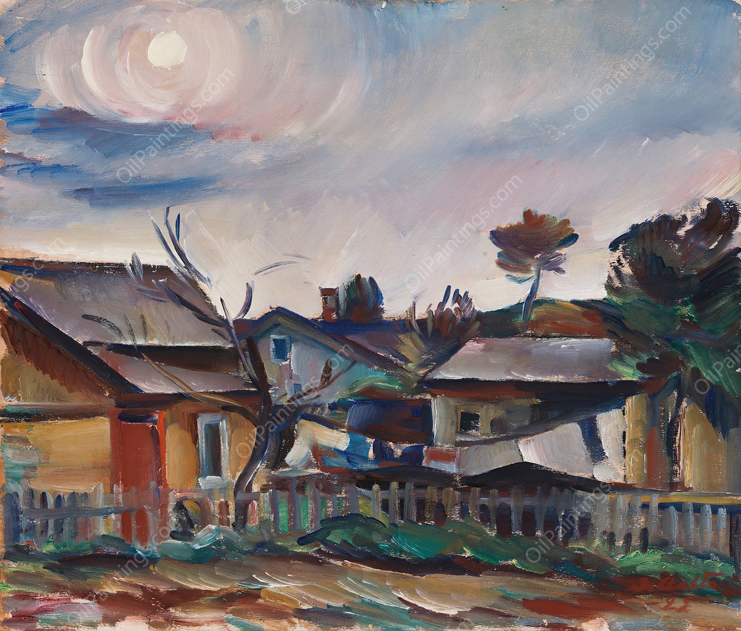 Aihe Suursaaresta  by Ilmari Aalto - Hand-Painted Oil Painting Reproduction