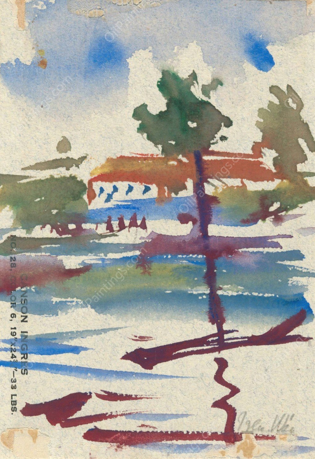 Key West, Florida  by Irene Weir - Hand-Painted Oil Painting Reproduction