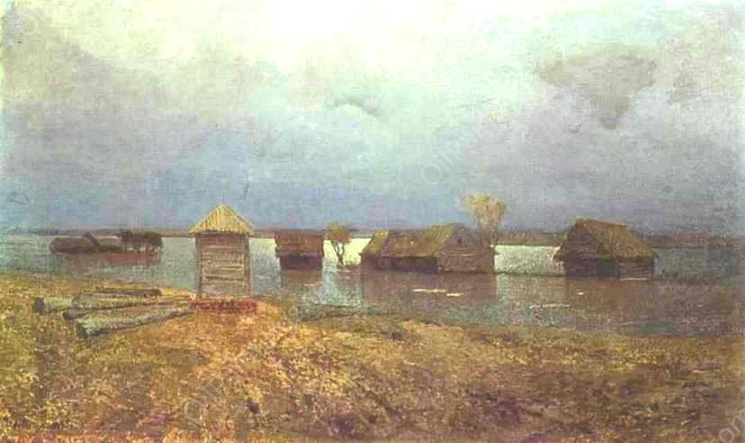 High Waters by Isaac Ilich Levitan - Hand-Painted Oil Painting Reproduction