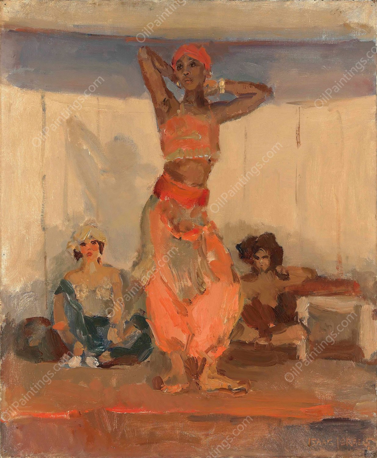 A dancer  by Isaac Israels - Hand-Painted Oil Painting Reproduction