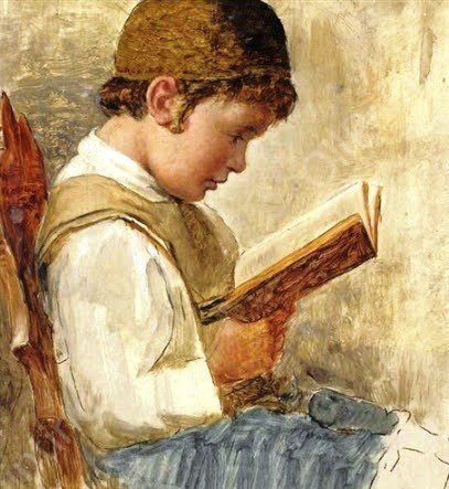 A Young Student by Isidor Kaufmann - Hand-Painted Oil Painting Reproduction