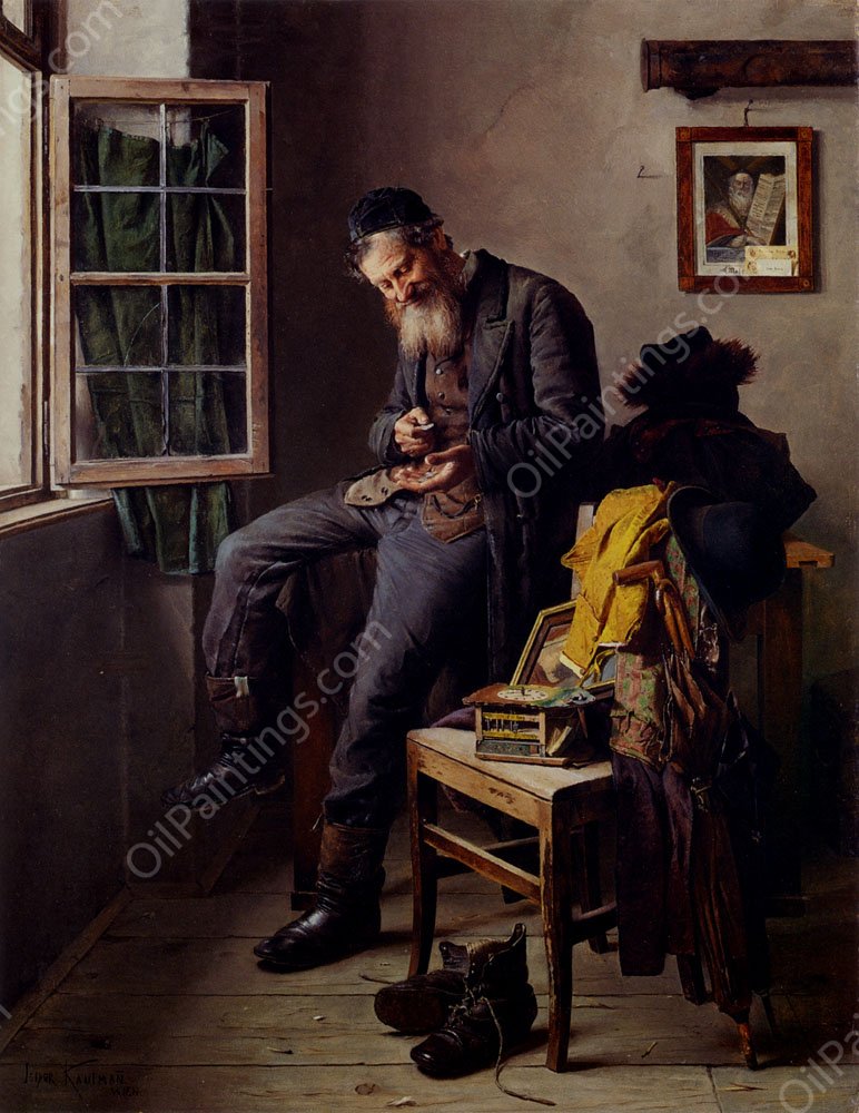 The Profit by Isidor Kaufmann - Hand-Painted Oil Painting Reproduction