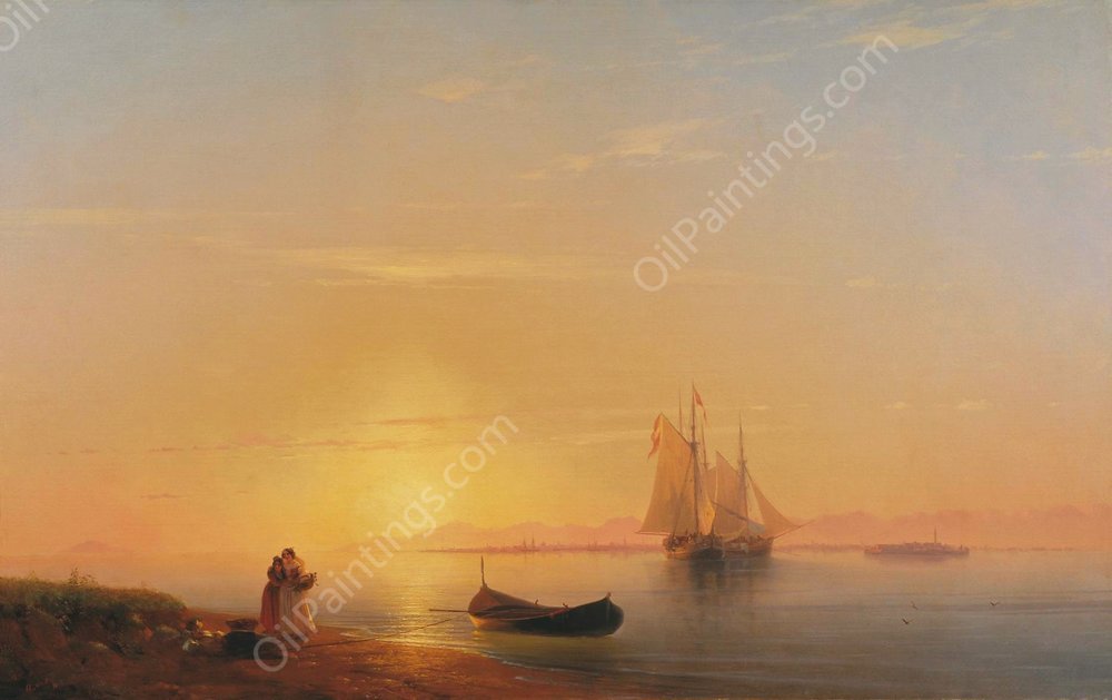Dalmatian Coast by Ivan Konstantinovich Aivazovsky - Hand-Painted Oil Painting Reproduction