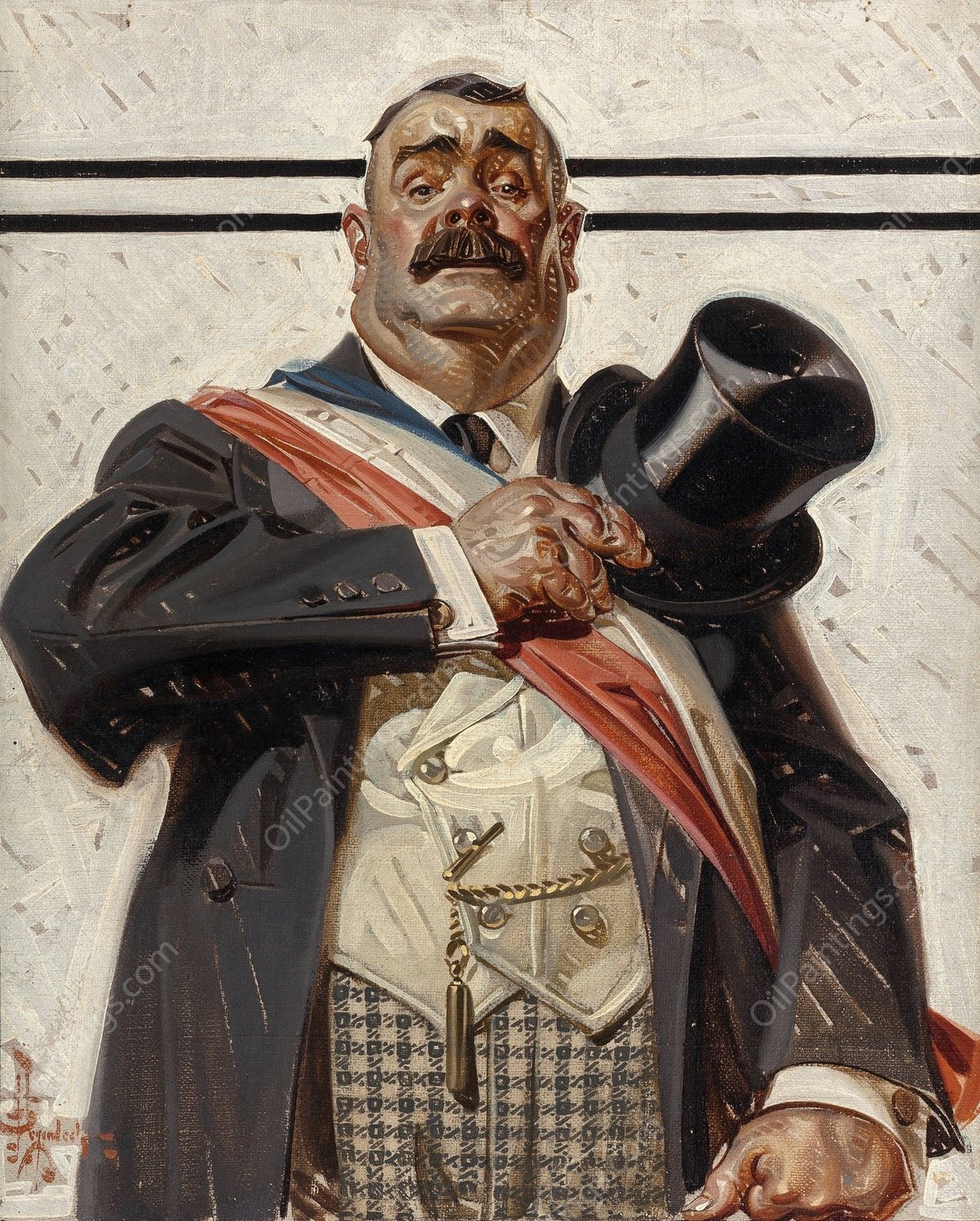 The Candidate  by J.C. Leyendecker - Hand-Painted Oil Painting Reproduction