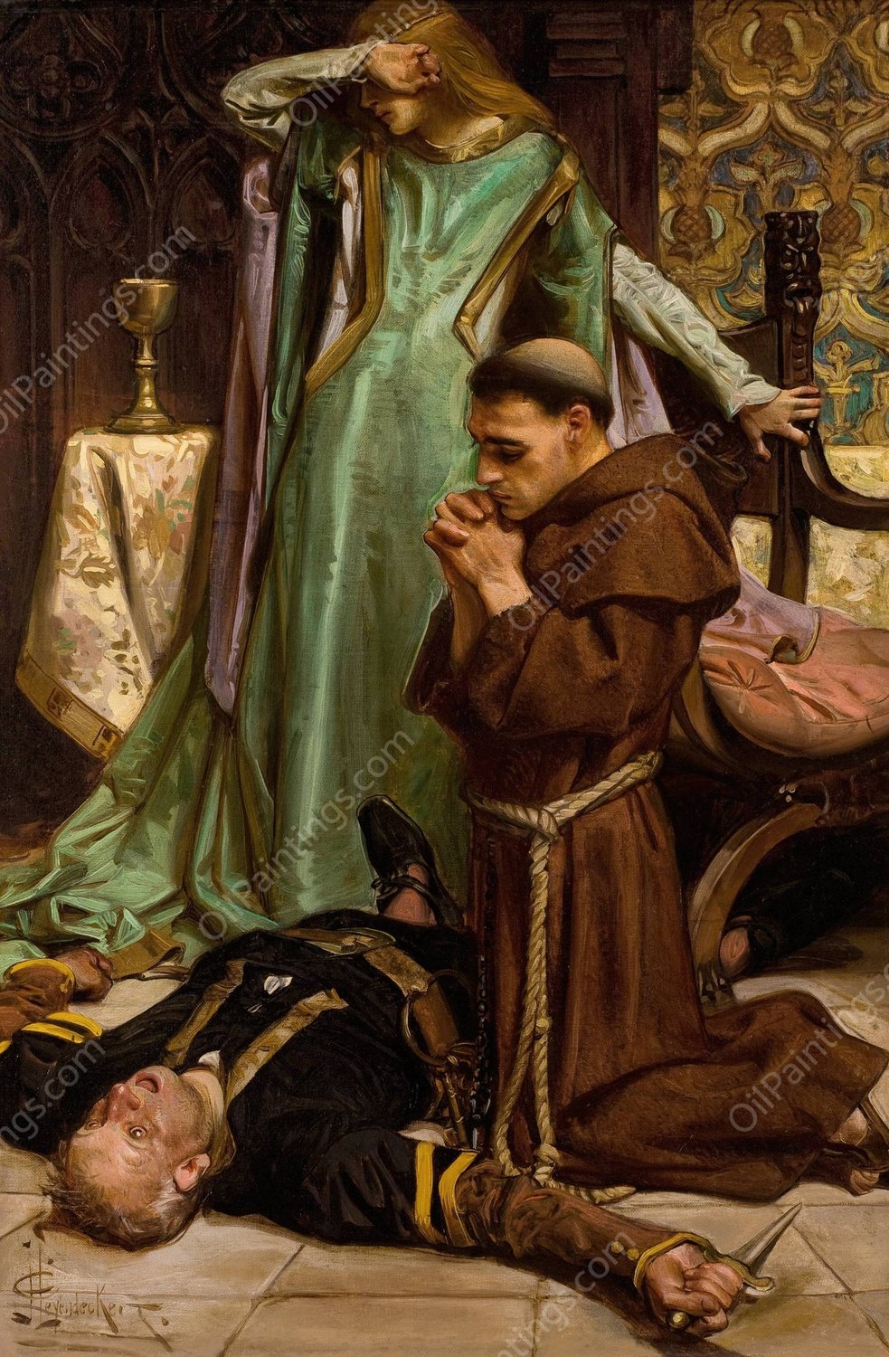 The Rescue of Gismonda  by J.C. Leyendecker - Hand-Painted Oil Painting Reproduction