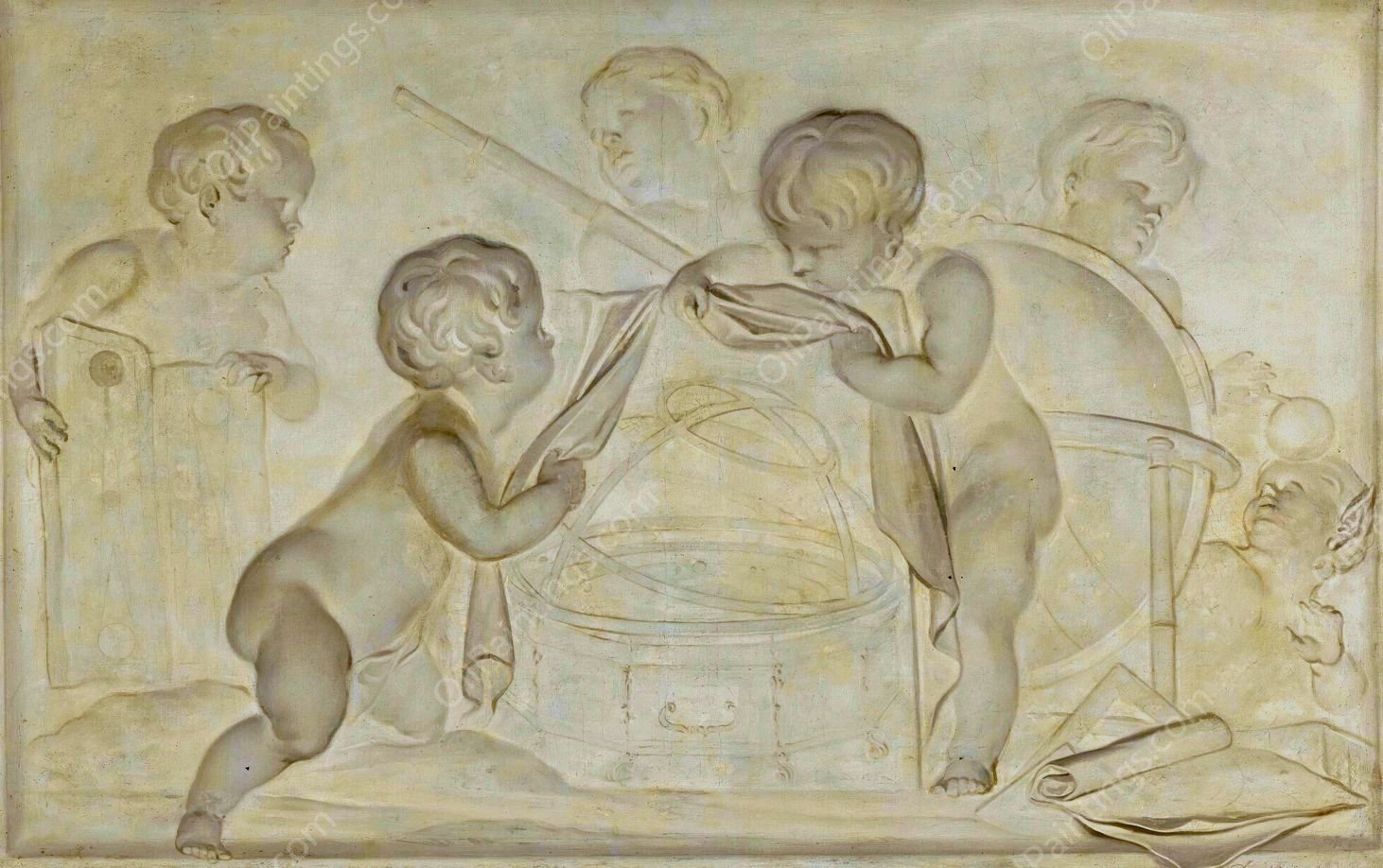 Allegory Of Astronomy by Jacob De Wit - Hand-Painted Oil Painting Reproduction