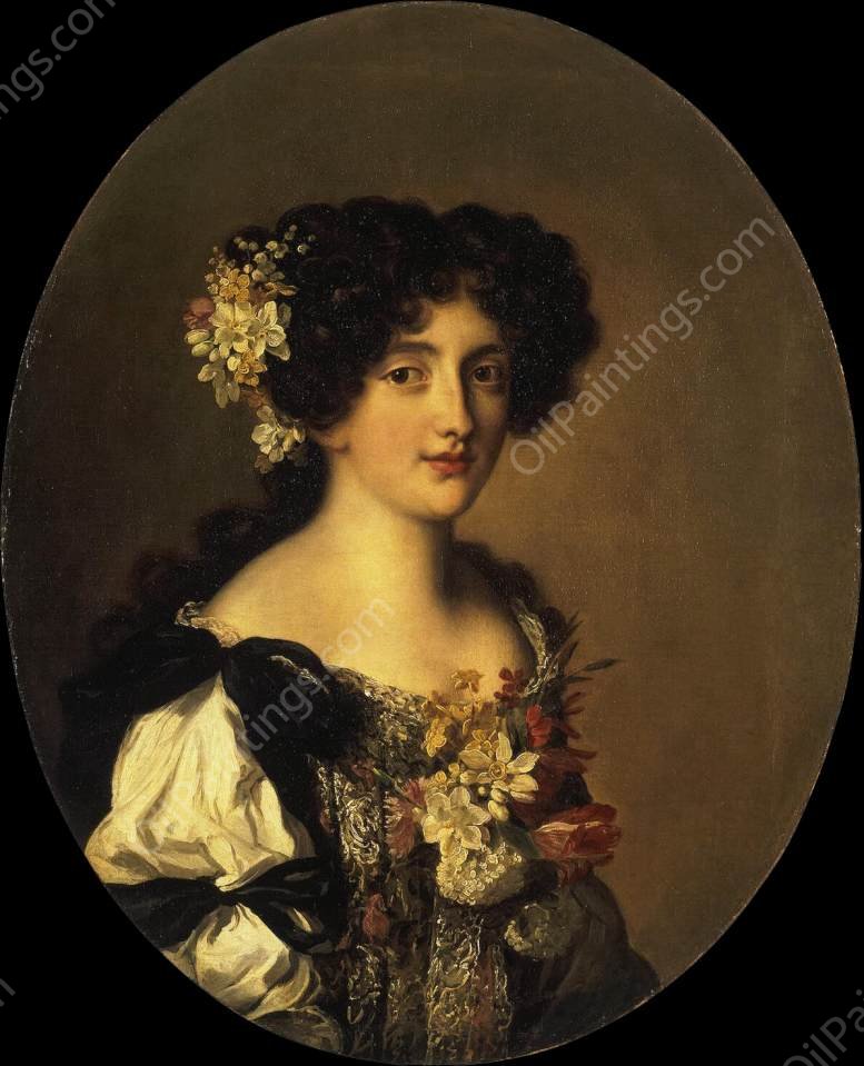 Portrait of Gabriela Mancini by Jacob Ferdinand Voet - Hand-Painted Oil Painting Reproduction