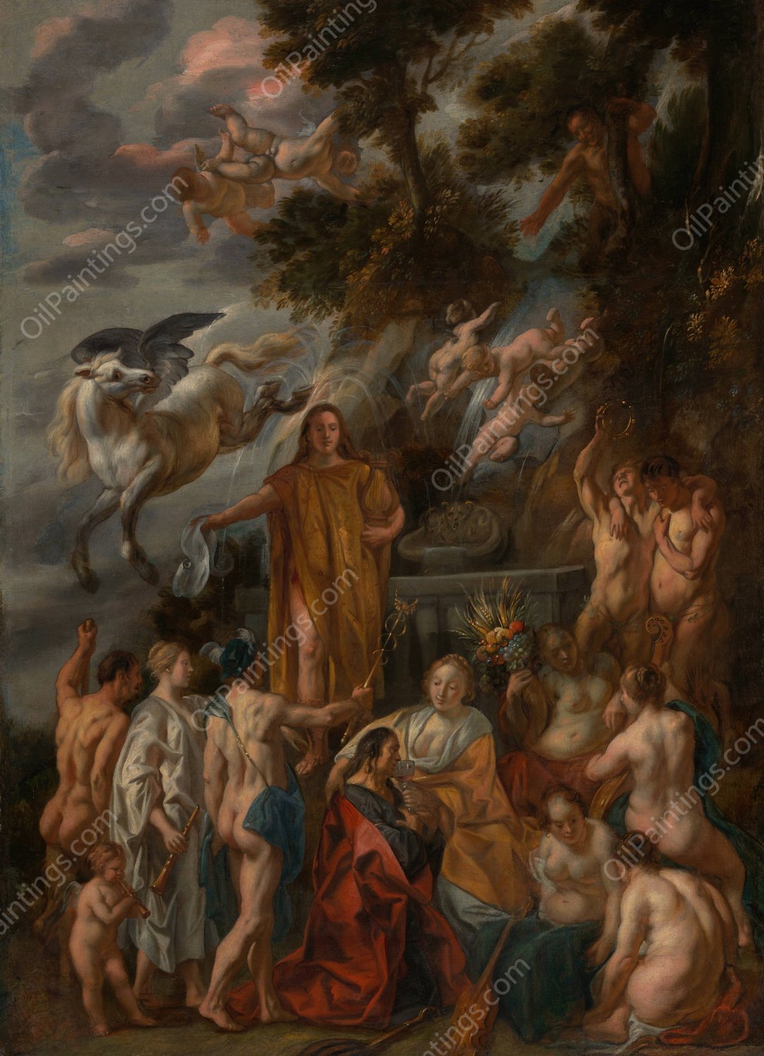 Allegory of the Poet  by Jacob Jordaens - Hand-Painted Oil Painting Reproduction