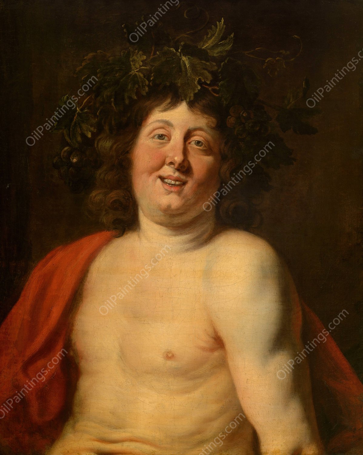 Bacchus  by Jacob Jordaens - Hand-Painted Oil Painting Reproduction