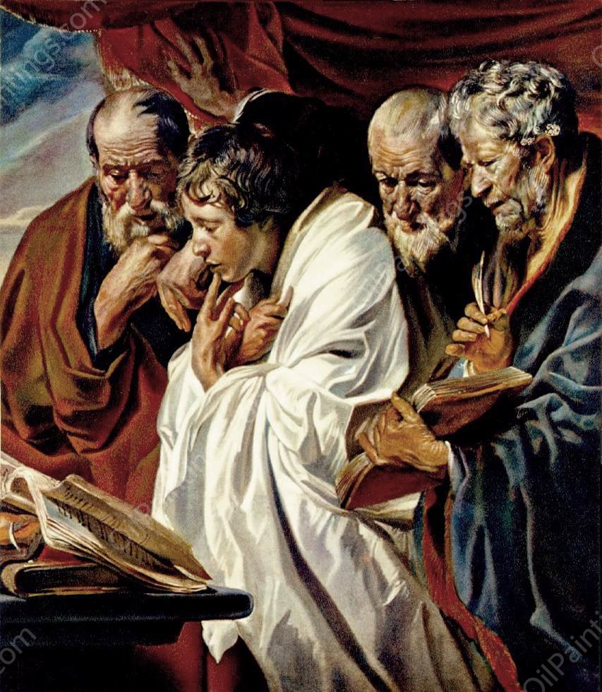The Four Evangelists by Jacob Jordaens - Hand-Painted Oil Painting Reproduction