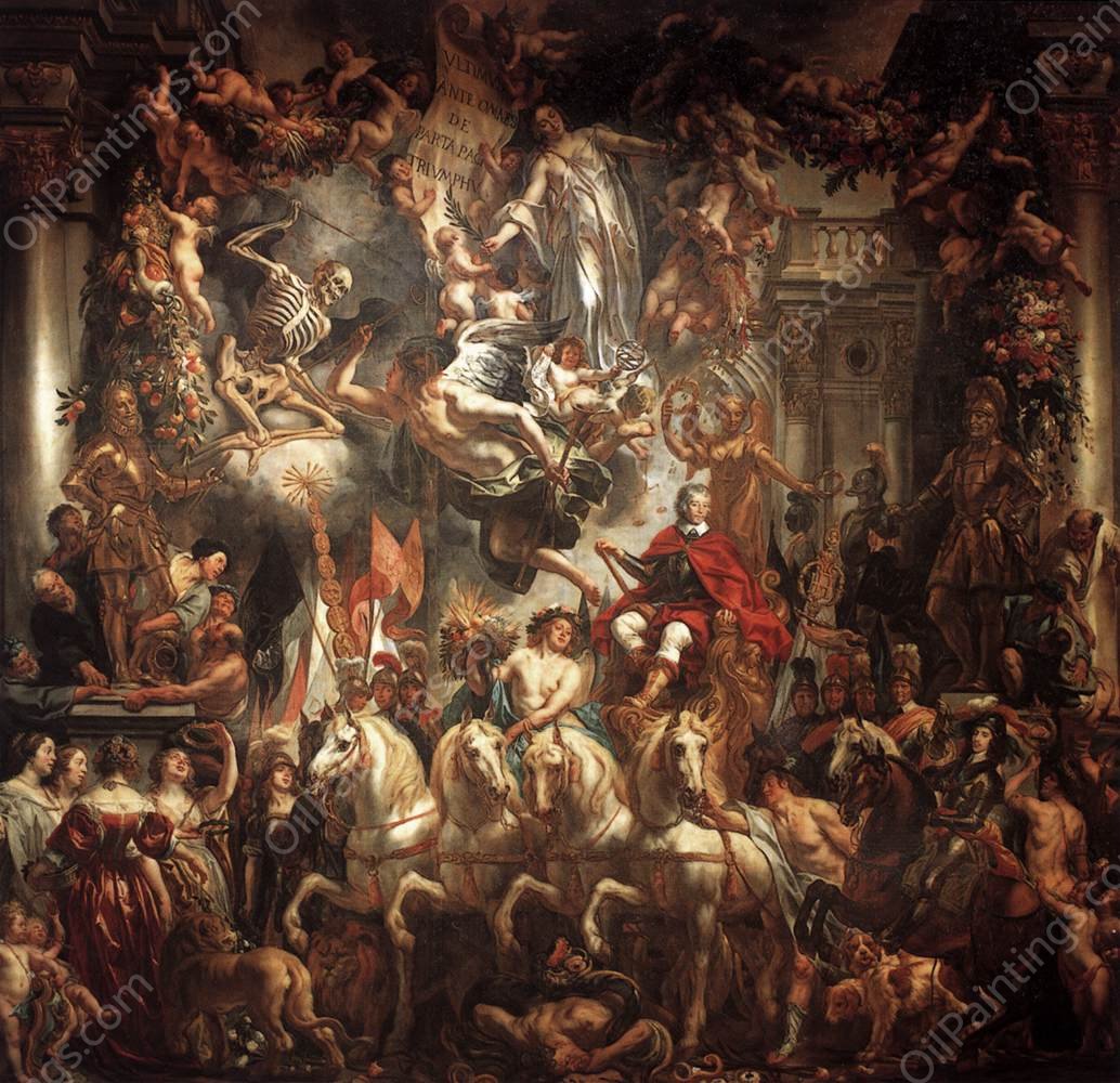 Triumph of Frederik Hendrik by Jacob Jordaens - Hand-Painted Oil Painting Reproduction