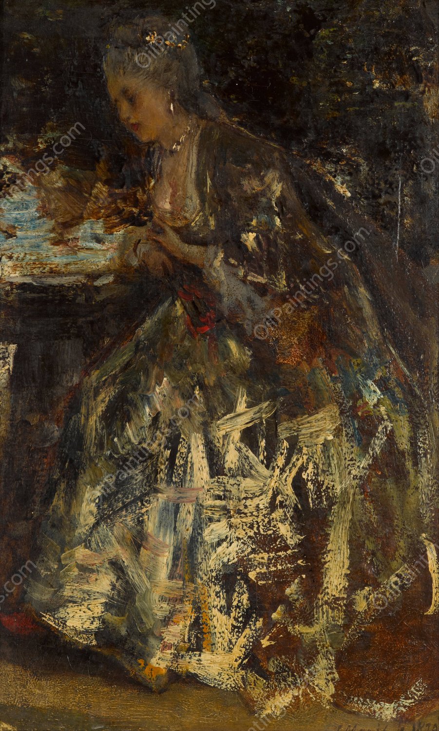 The little marquise by Jacob Maris - Hand-Painted Oil Painting Reproduction