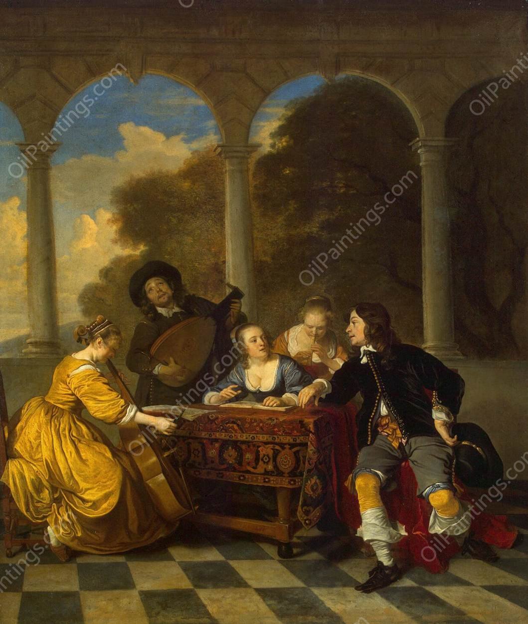 Concert by Jacob Van Loo - Hand-Painted Oil Painting Reproduction