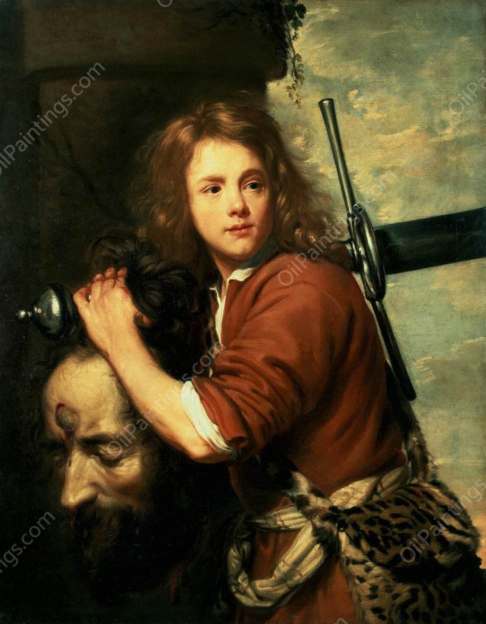 David Bearing the Head of Goliath by Jacob Van Oost The Elder - Hand-Painted Oil Painting Reproduction