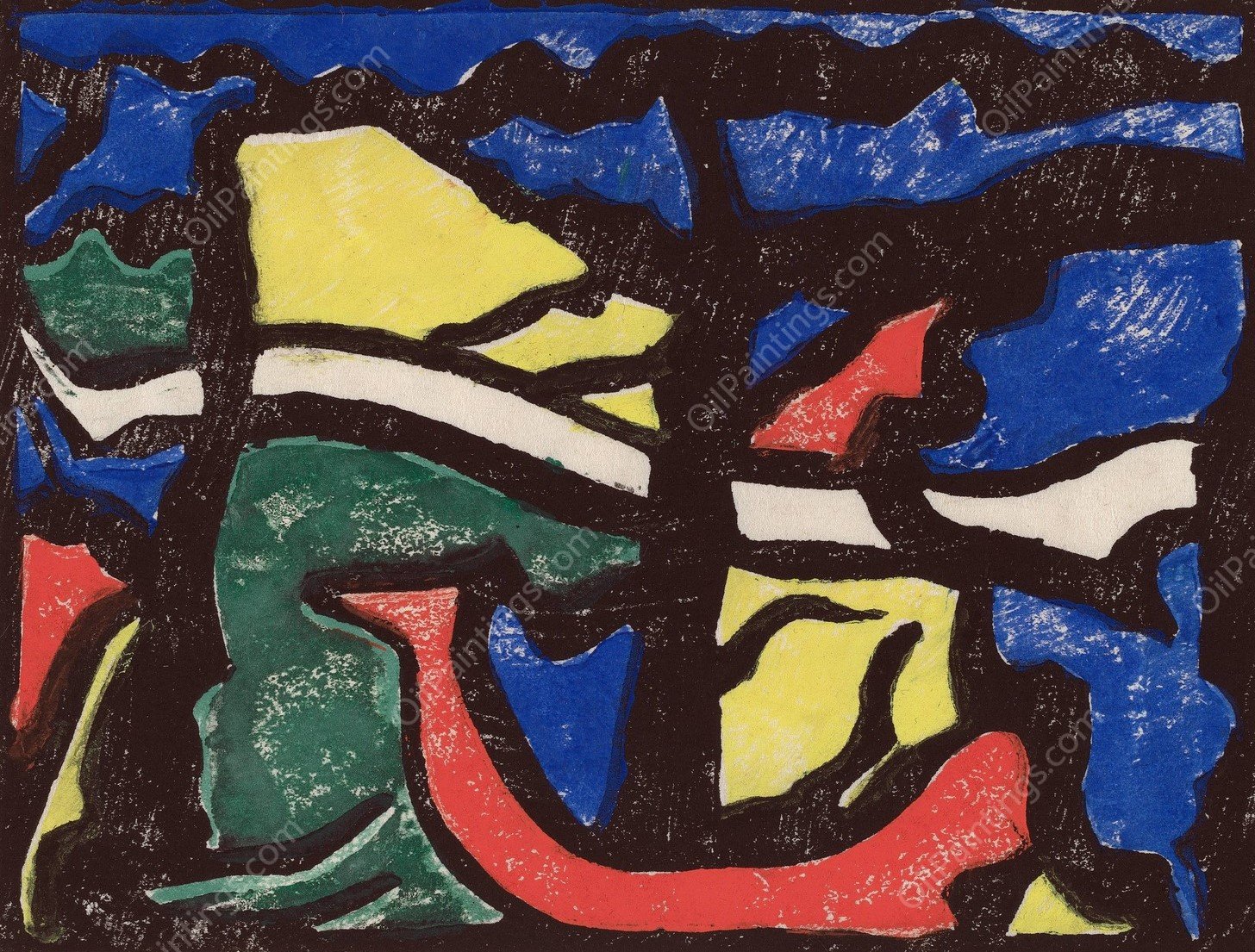 Composition  by Jacoba Van Heemskerck - Hand-Painted Oil Painting Reproduction