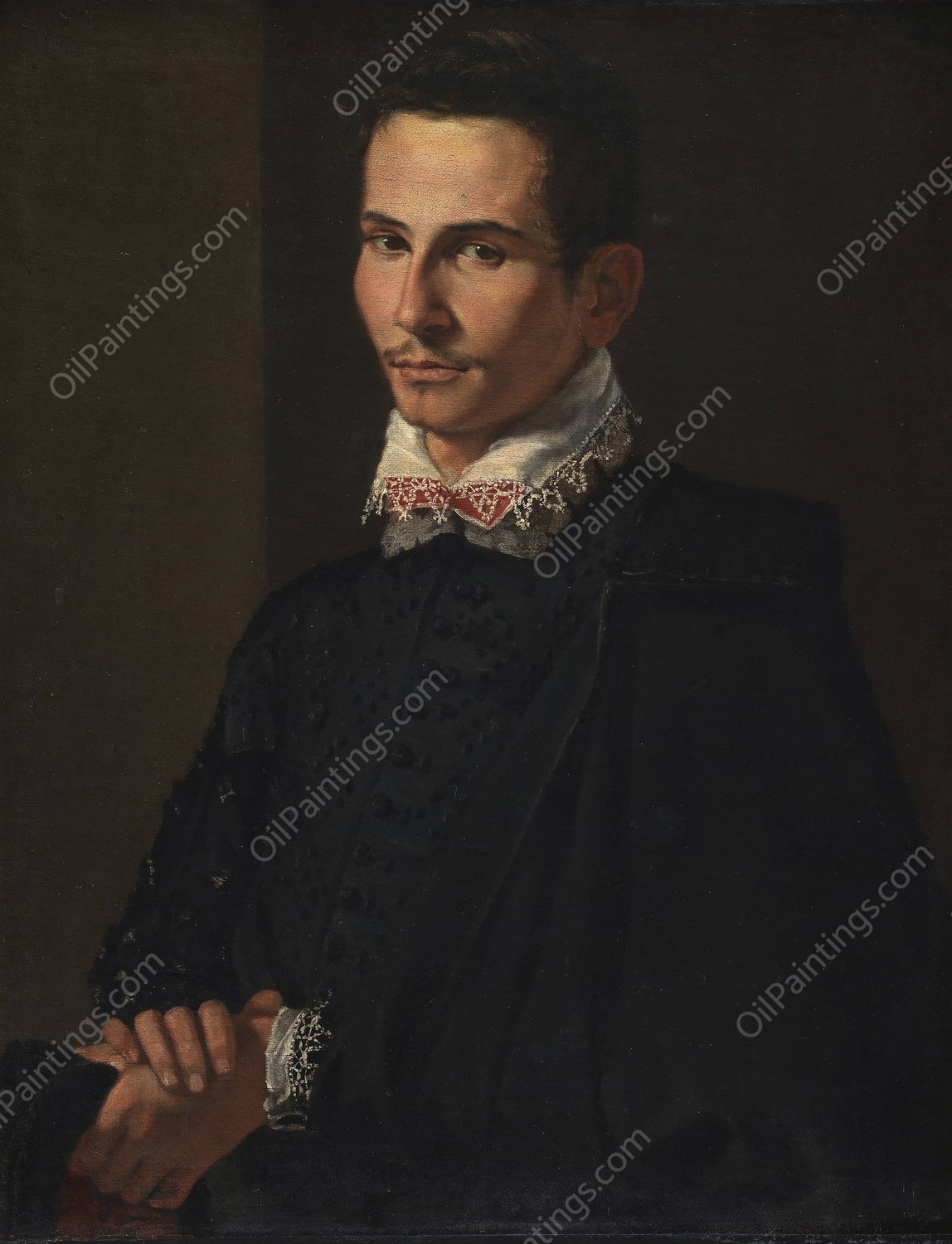 Portrait of a Man  by Jacopo Da Empoli - Hand-Painted Oil Painting Reproduction