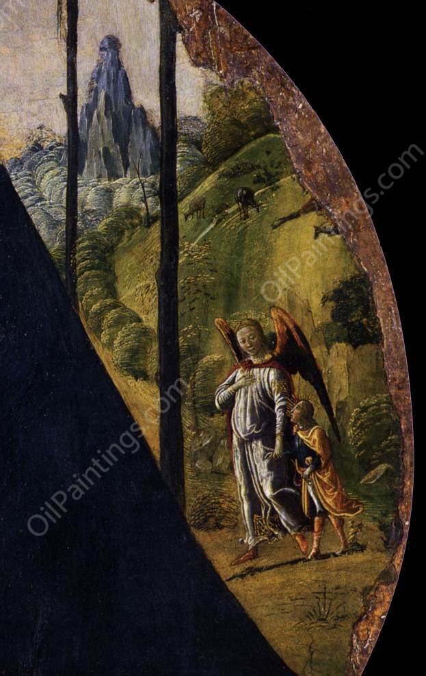 Virgin and Child detail by Jacopo Del Sellaio - Hand-Painted Oil Painting Reproduction