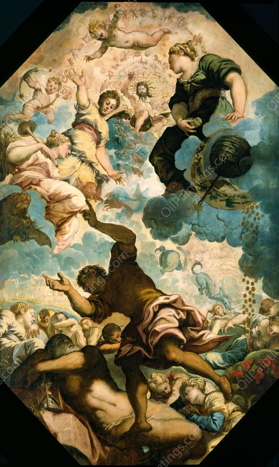 The Dreams of Men  by Jacopo Tintoretto - Hand-Painted Oil Painting Reproduction