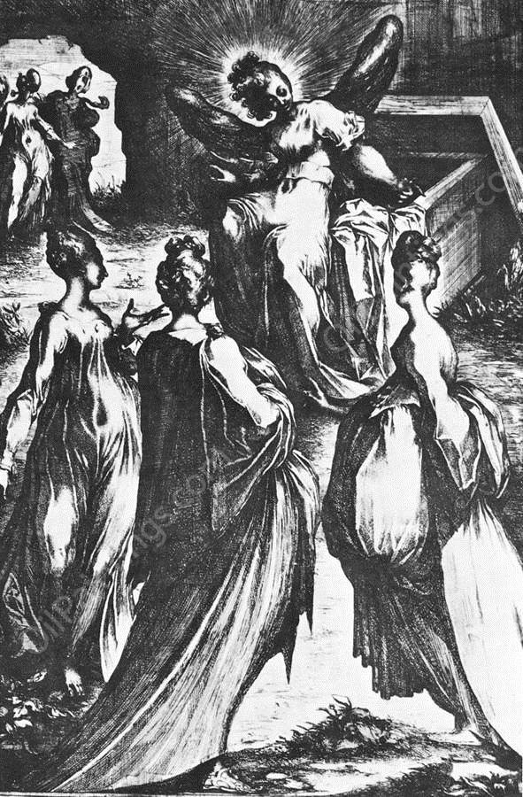 The Three Maries at the Tomb by Jacques Bellange - Hand-Painted Oil Painting Reproduction