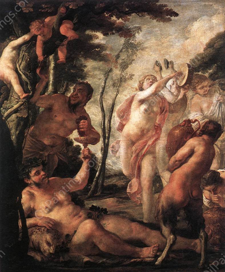 Bacchanal by Jacques Blanchard - Hand-Painted Oil Painting Reproduction