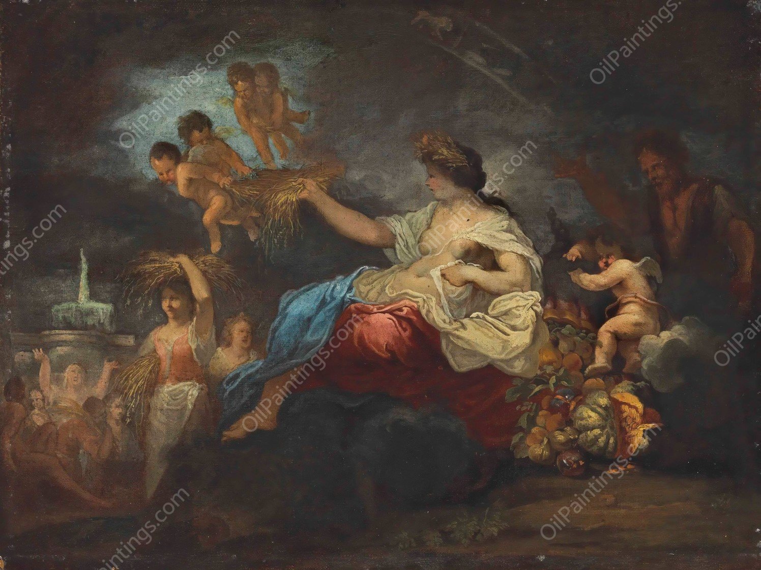 Ceres  by Jacques Blanchard - Hand-Painted Oil Painting Reproduction