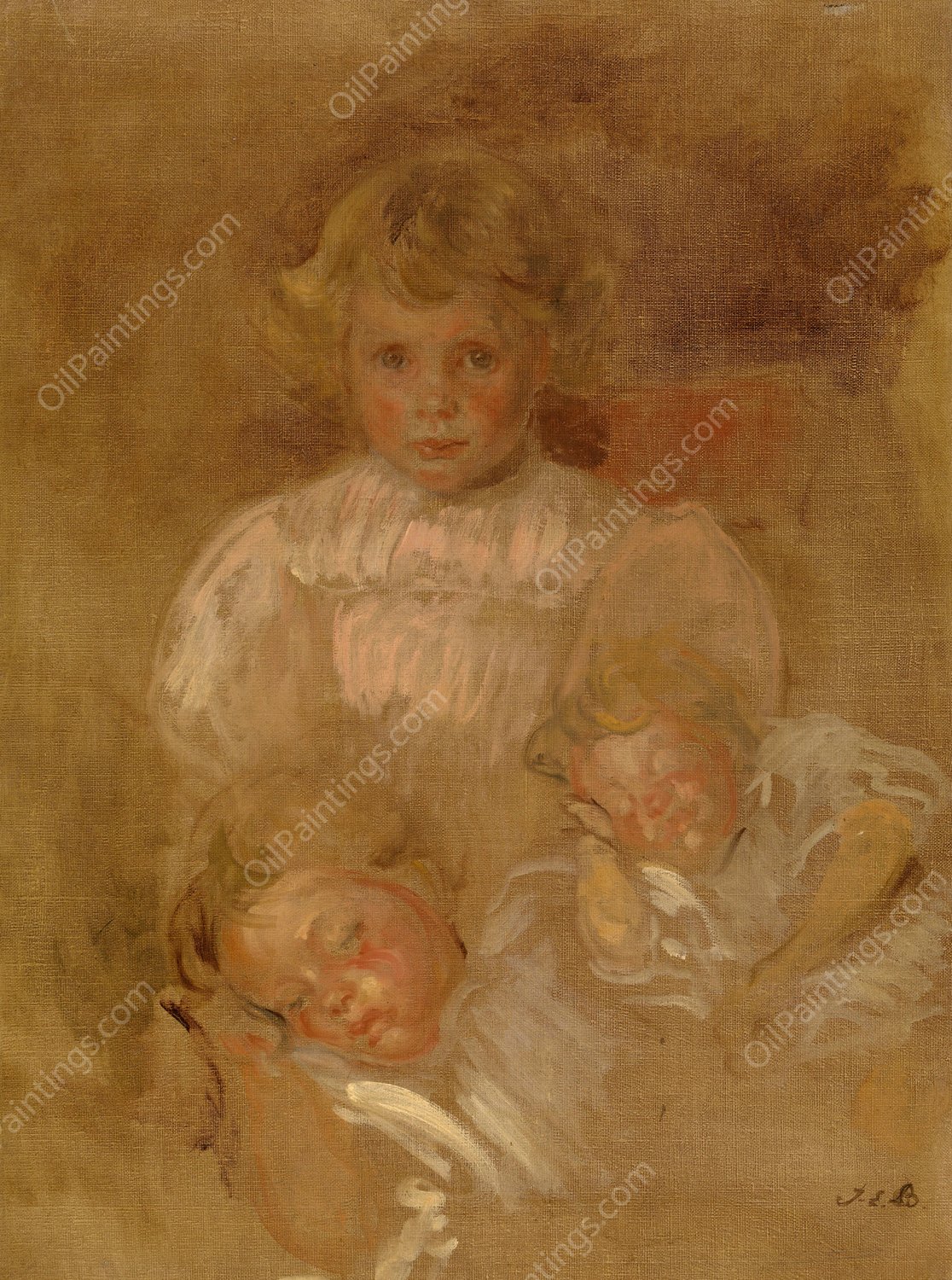 Children by Jacques-Emile Blanche - Hand-Painted Oil Painting Reproduction