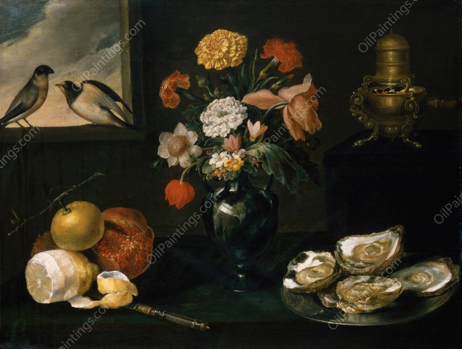 Still Life with the Four Elements  by Jacques Linard - Hand-Painted Oil Painting Reproduction