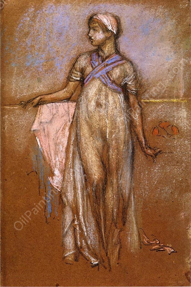 The Greek Slave Girl by James Abbott McNeill Whistler - Hand-Painted Oil Painting Reproduction