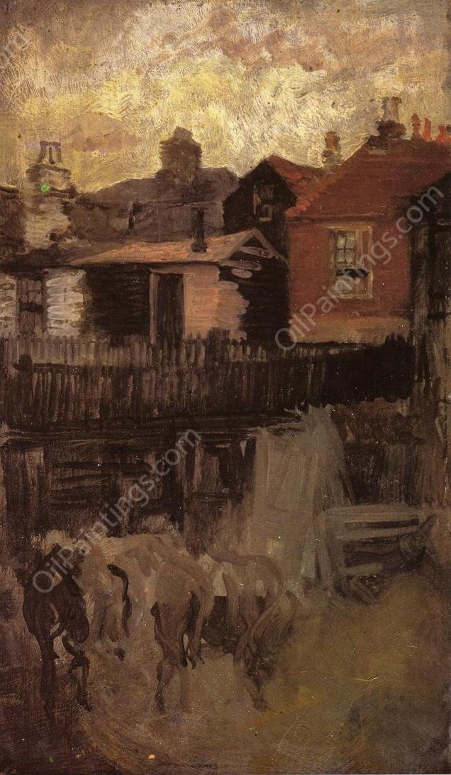 The Little Red House by James Abbott McNeill Whistler - Hand-Painted Oil Painting Reproduction