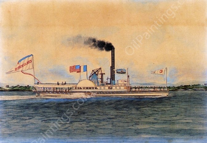Columbus by James Bard - Hand-Painted Oil Painting Reproduction