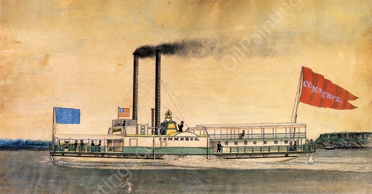 Commerce by James Bard - Hand-Painted Oil Painting Reproduction