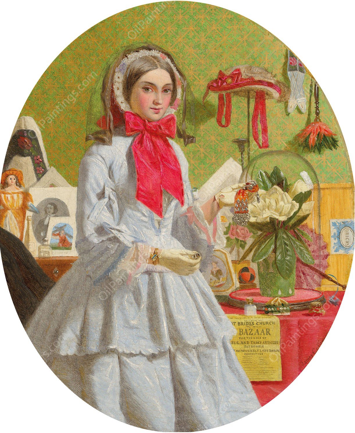 Study for 'For Sale' by James Collinson - Hand-Painted Oil Painting Reproduction